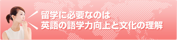 留学に必要なのは英語の語学力向上と文化の理解