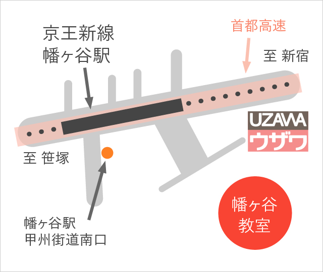 幡ヶ谷教室地図